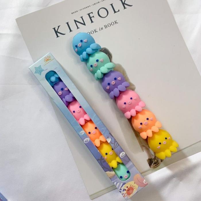 Stabilo Highlighter Set Karakter Lucu Alat Tulis Mini Stabilo Kiyowo Terlaris