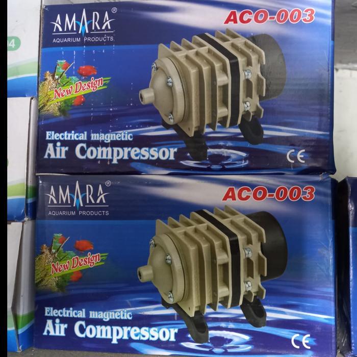 Amara ACO-003 Pompa Udara Aerator Kolam-Aquarium dan HIdroponik