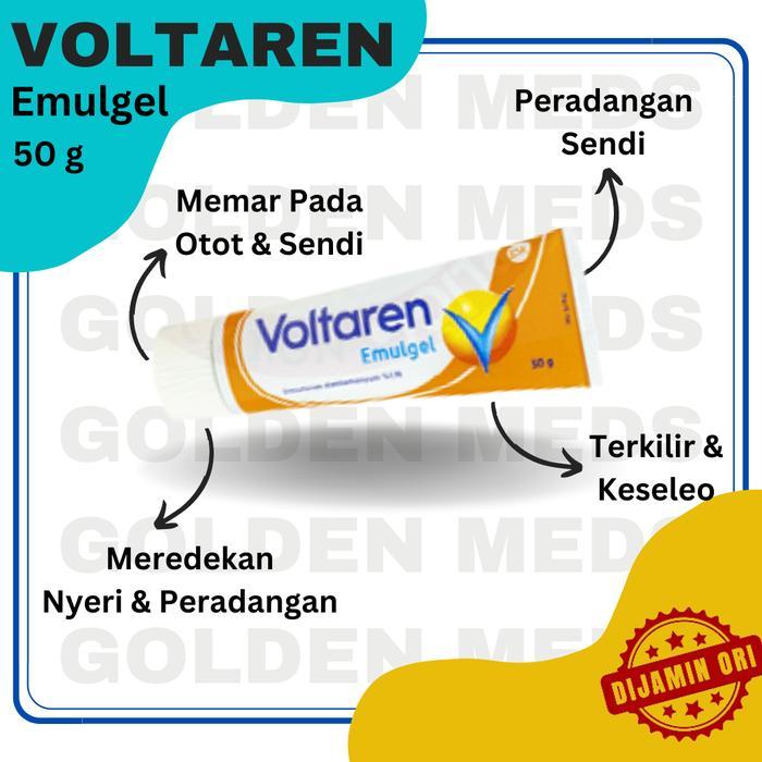 Voltaren Emulgel Gel 50 Gram Salep Otot Pereda Nyeri Tube 50 G Original
