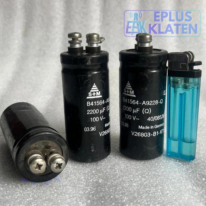 Elko Roe S+M Germany Nippon Made in USA 2200UF 100V Original Elco 2200 UF Kapasitor Capacitor - C131