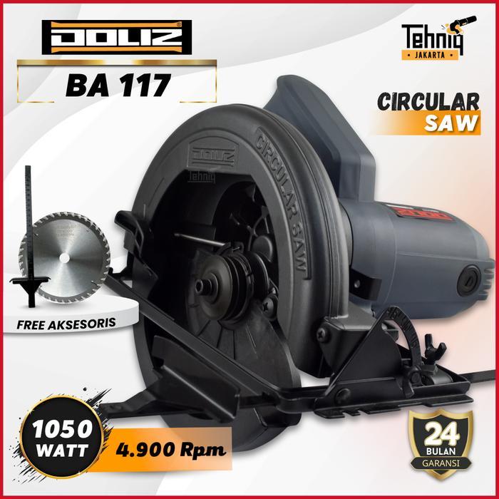 Mesin Potong Kayu Doliz 7" BA117 / Doliz Circular Saw 7 Inch BA 117