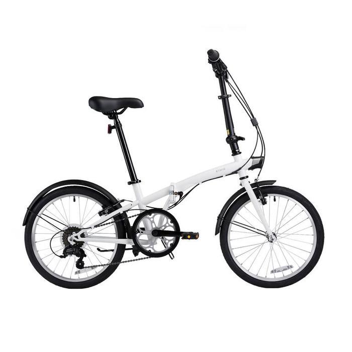 Decathlon BTWIN Sepeda Lipat TILT 120 - Putih  - 8817477
