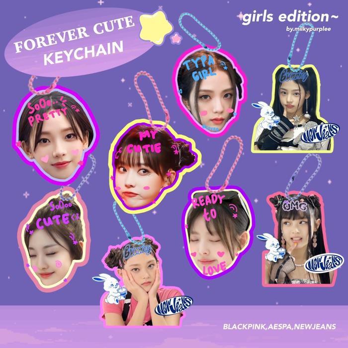 Pesona_Gadisku Keychain Forever Cute : Aespa Blackpink Jeans