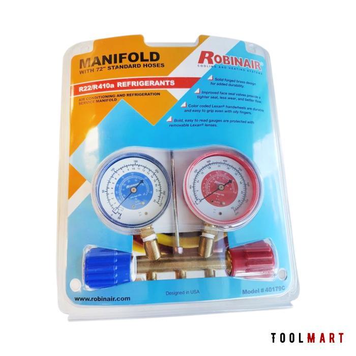 Manifold AC R22 R410A Robinair 40179C