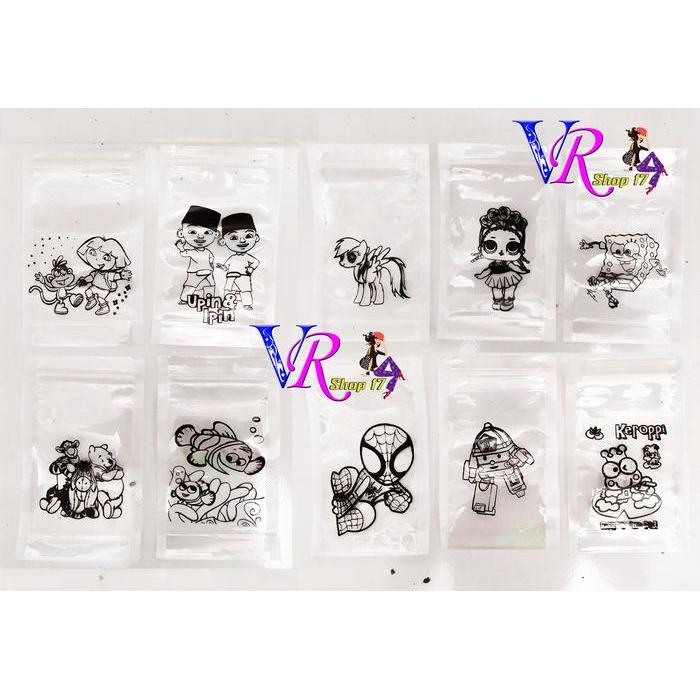 Paket Standing Pouch Sablon Uk 9X15Cm / Pouch Minuman / Plastik Pudot