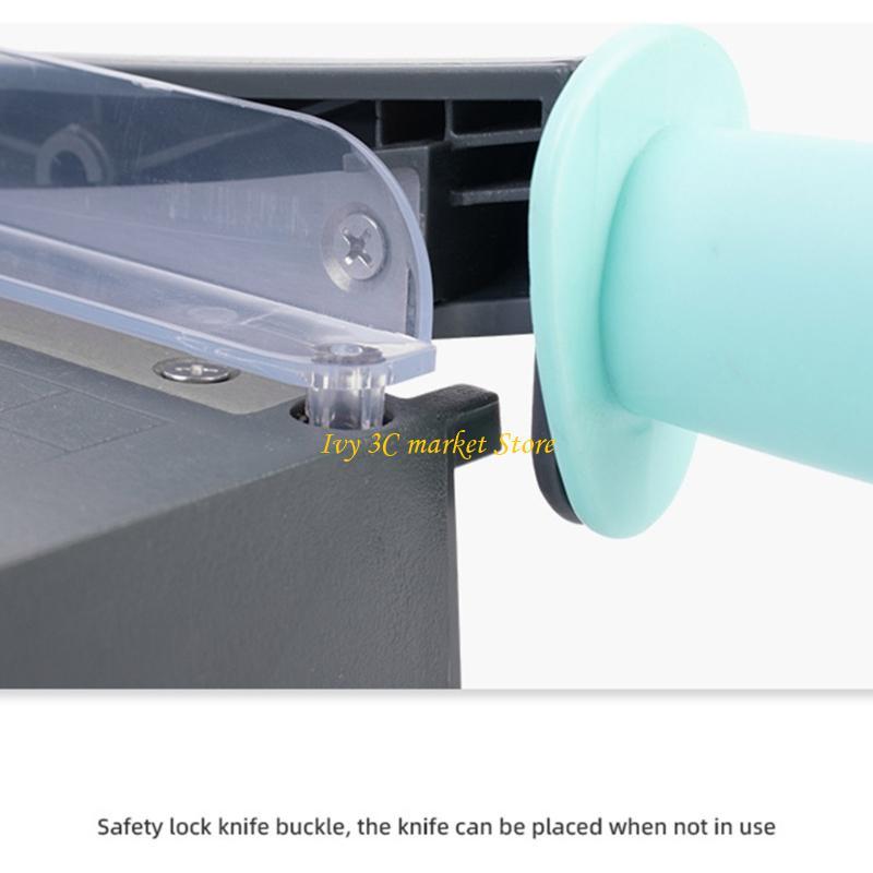 D7YC Paper Cutter Heavy Duty Guillotined Paper Trimmer with Portable Base Safety Guard Paper Slicer