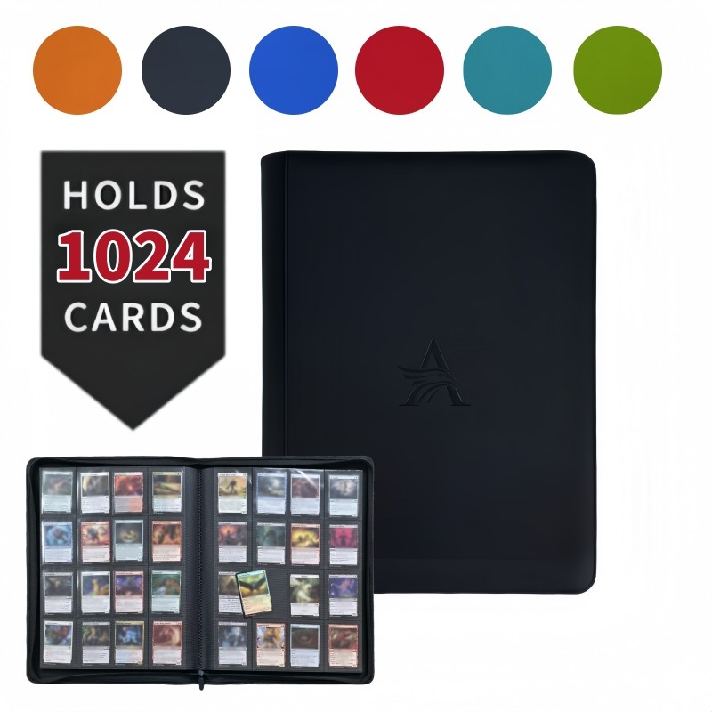 16 Pocket Card Binder - Premium Trading Card Binder Holds 1024 Cards, Ultimate protection for TCG &