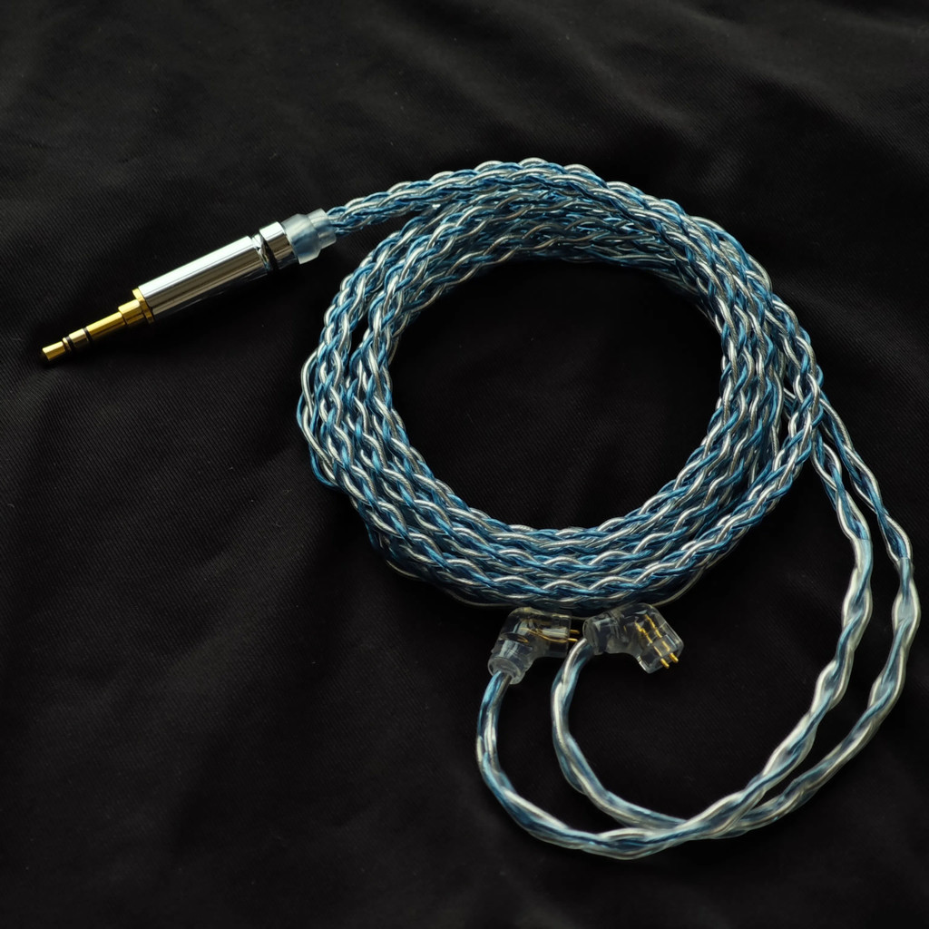 KZ Earphones 8 Core OCC Silver Mixed plated Upgrade cable Headphone wire for KZ AST ZS10pro ZAS AS16