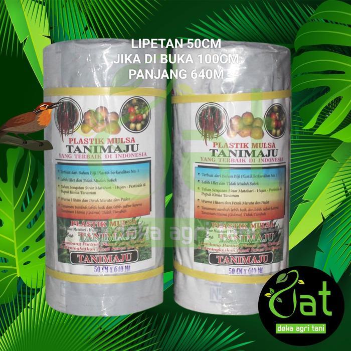 Plastik Mulsa Hitam Perak "Tani Maju" 50/100 Cm X 640 M Terlaris