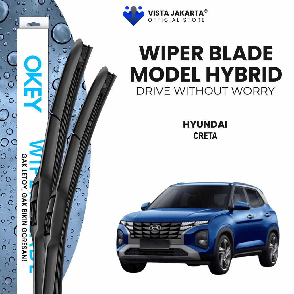 Wiper Hyundai Creta Hybrid Kaca Depan Mobil