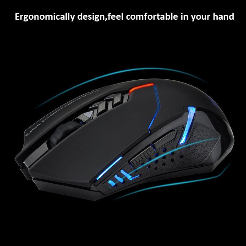 ET X-08 2000DPI Adjustable 7Button 2.4G Wireless Gaming Mouse Professional Wireless Gaming Mouse for