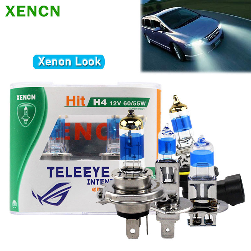 XENCN 12V H1 H3 H4 HB4 TELEEYE INTENSE Halogen Lamps 5000K Intense