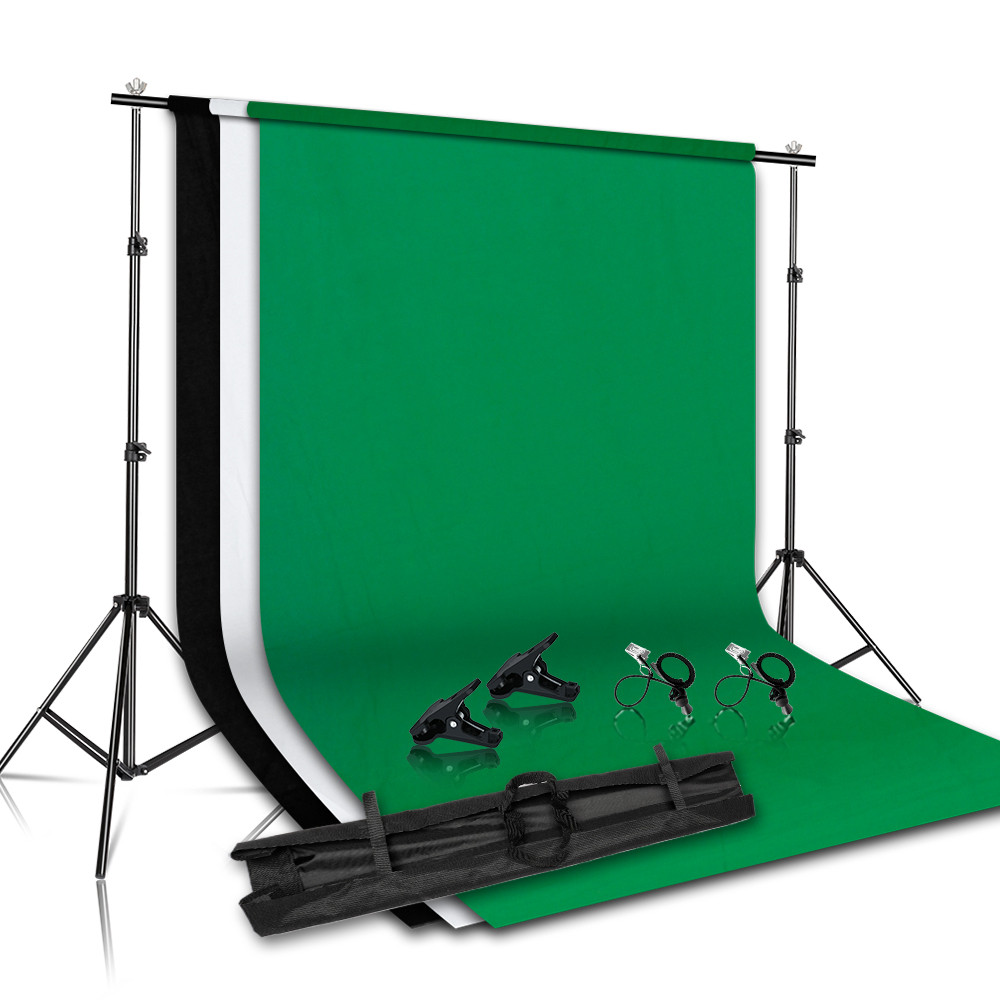 Photography Backdrop Stand With Background Adjustable Green Screen