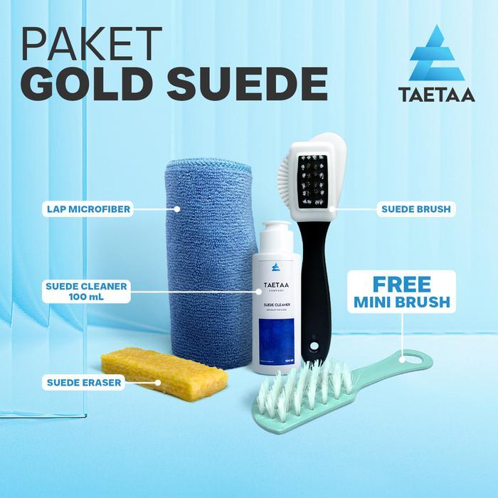 CLEAN Paket Pembersih Suede Cleaner Gold