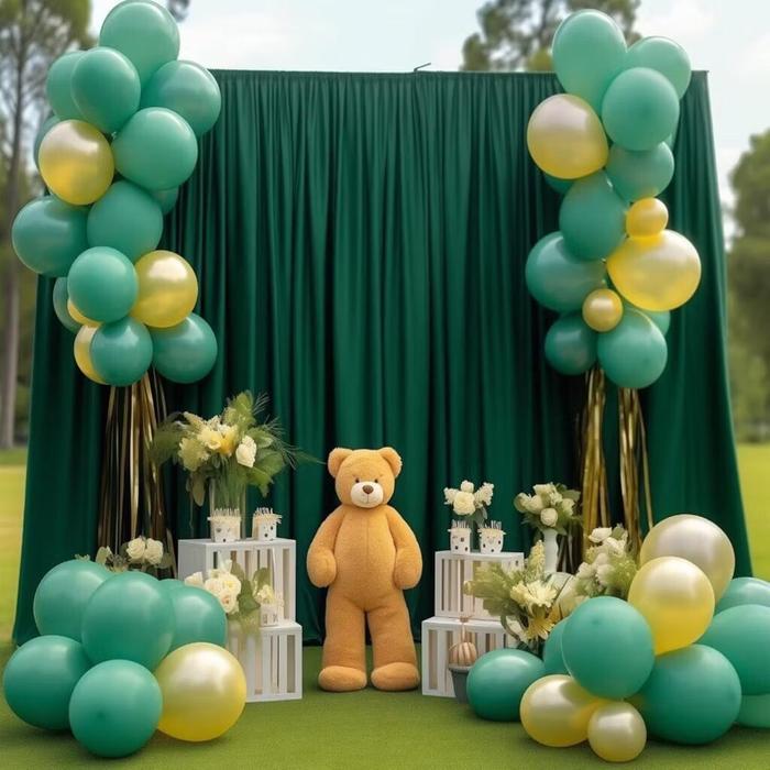 Premium Kain Backdrop Background Dekorasi Ukuran Tinggi 3,5 Meter Dan Lebar 4 Meter Kain Abutai