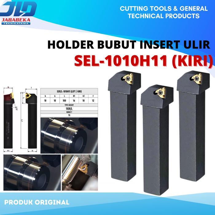 Sel 1010-11 Holder Ulir Gagang Bubut Drat Ulir Luar Insert Er 11 Pisau Bubut Ulir Luar