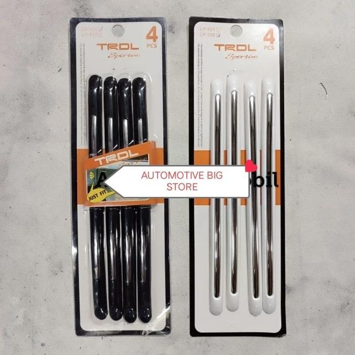 BUMPER GUARD / DOOR GUARD PANJANG KARET PELINDUNG PINTU HITAM / PUTIH PREMIUM