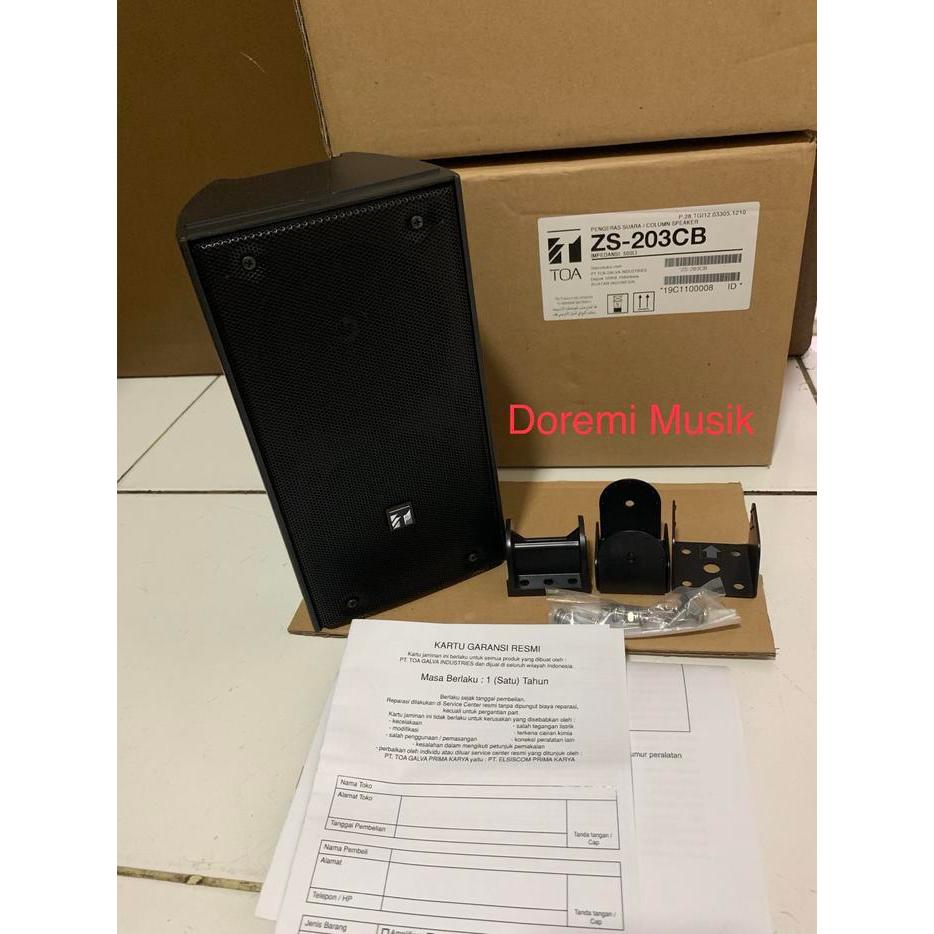 Speaker Column Toa Zs 203 Cb/Cw (Black / White )