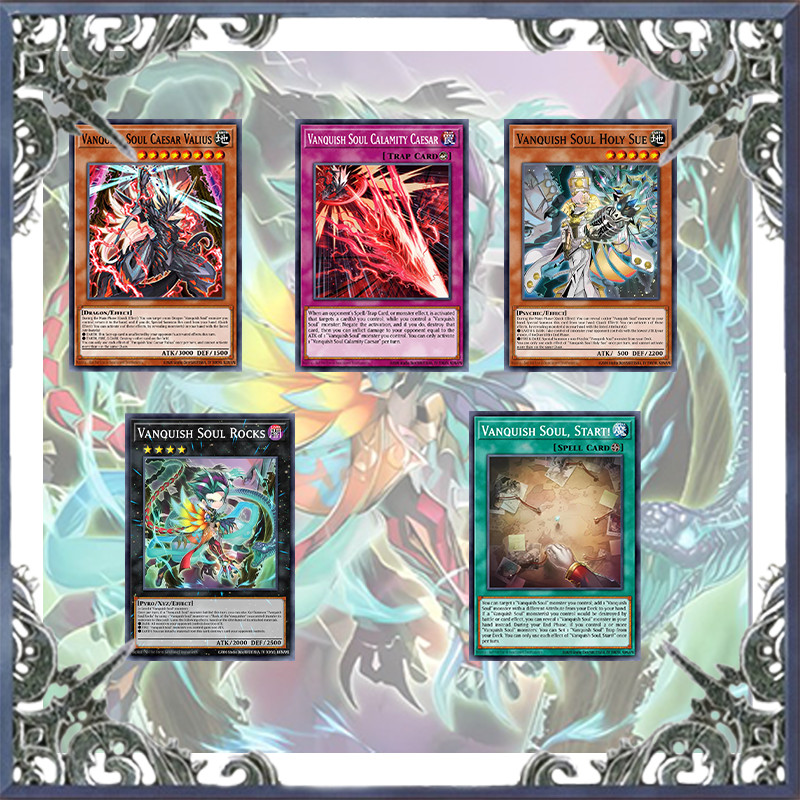 70PCS Vanquish Soul K9 Yugioh Card Game Deck Easy Play Not Original Master Duel DIY Deck MD Rocks