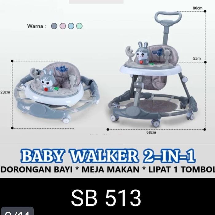 Baby Walker Space Baby Sb 513 Sb513 Sb-513 Baby Walker + Dorongan Tbk