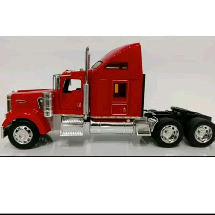 Diecast Welly Super Haulier Kenworth W900 Merah Baru Bukan Bekas Komplit Tbk
