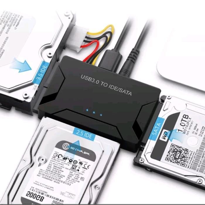 TERLARIS Konverter Hardisk HDD SSD DVD internal jadi external USB 3.0 SATA IDE ATA PATA PS2 PS 2 3 4