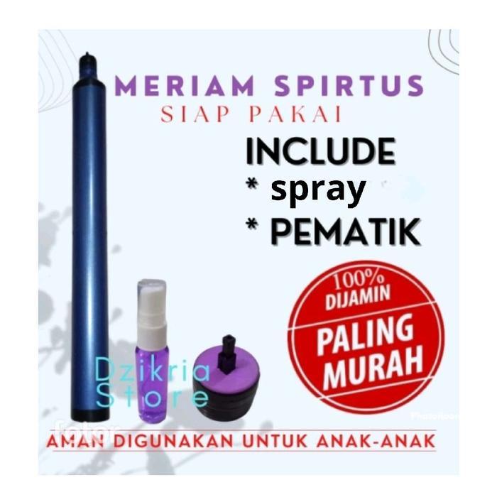 Meriam Spirtus PVC 2 Inch dengan Pematik Magnet dan Botol Spray - Panjang 50 cm