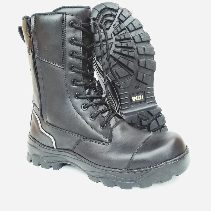 sepatu pdl kulit safety damkar Hitam Shoes Boots
