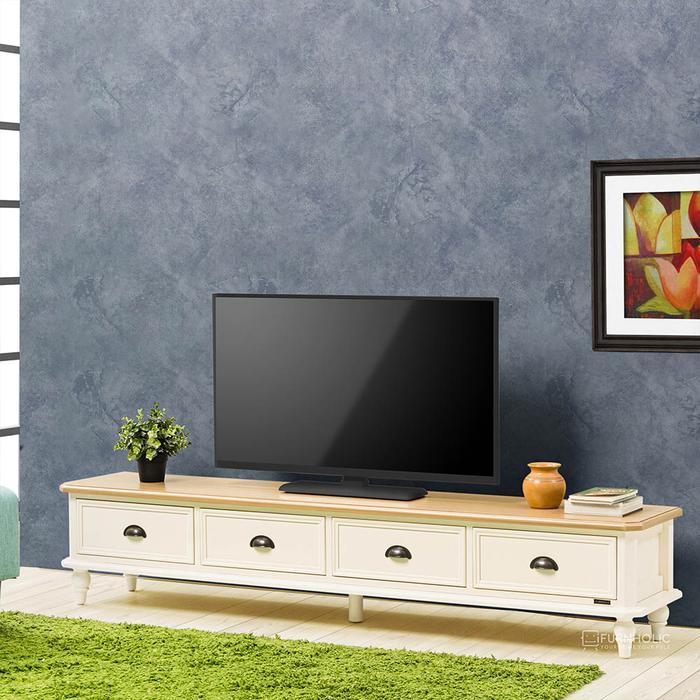 IFURNHOLIC Marsha Low TV Cabinet 4 Drawers | Meja TV 180 Klasik Rak TV