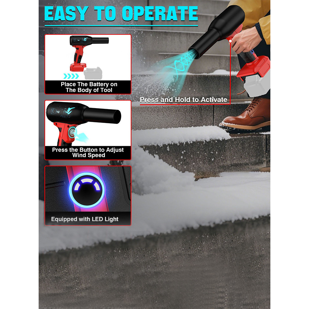 Jet Blower Portable Powerful Turbine Fan for Makita/Dewalt/Milwaukee/Bosch Battery Cordless Air