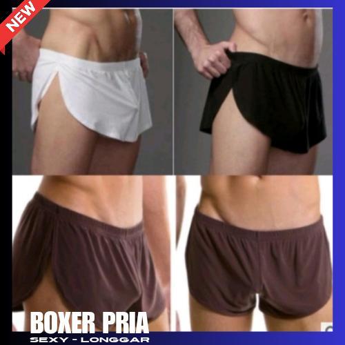 TERBATAS Celana Dalam Pria Sexy Hot Pant Boxer Sexy Longgar Halus Lembut Membantu Kesehatan Pria