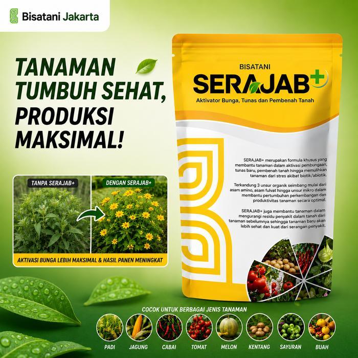 SERAJAB 250gr Aktivator Bunga dan Tunas Baru Pembenah Tanah Organik Perangsang Buah Tanaman