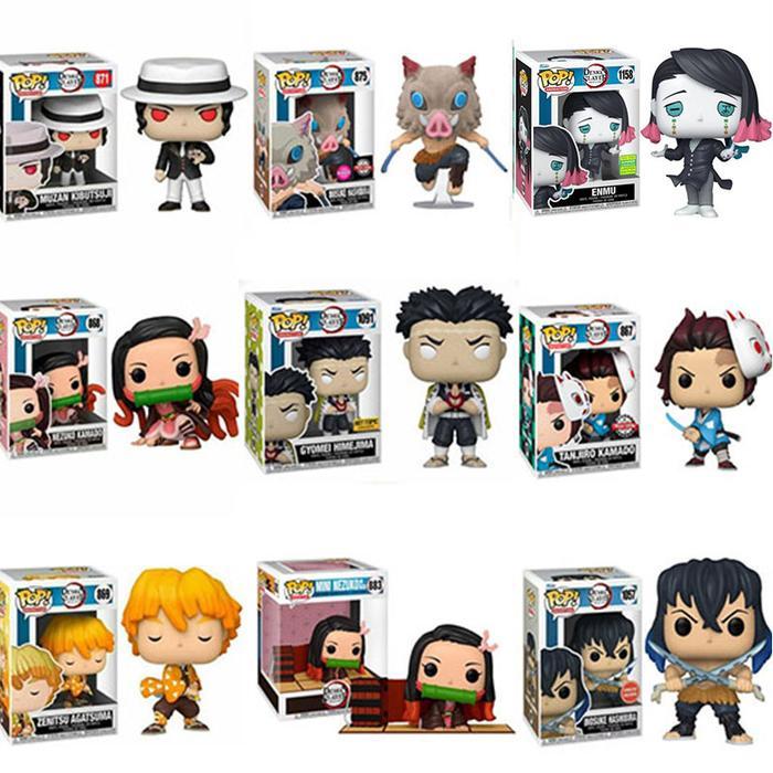 HOT SALE FUNKO POP DEMON SLAYER TANJIRO KAMADO 874 ENMU INOSUKE HASHIBIRA 875 TERMURAH