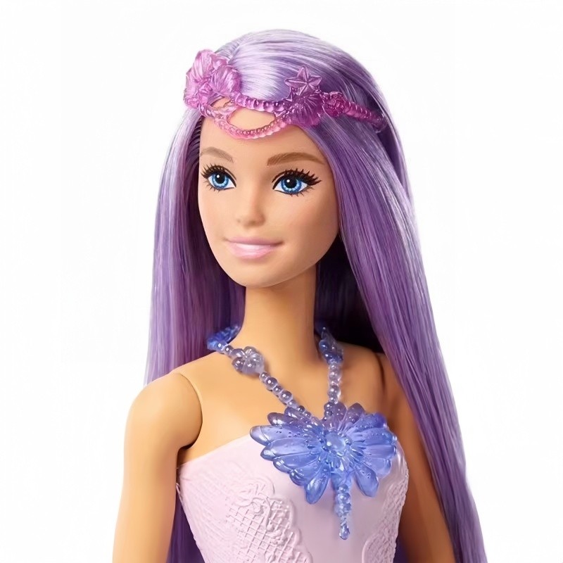 Barbie Princess Costume Playset Fairy Tale Mermaid Storytime Dress-Up Toy for Girls Children's