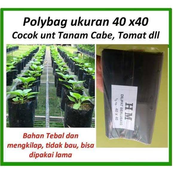 Polybag Tanaman Ukuran 40x40 Isi 30 Lembar - Polybag Tani