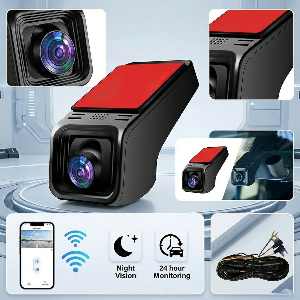 Ultra HD 4K Hidden Dash Cam WiFi Car DVR Night Vision Parking Monitor Car Electronics