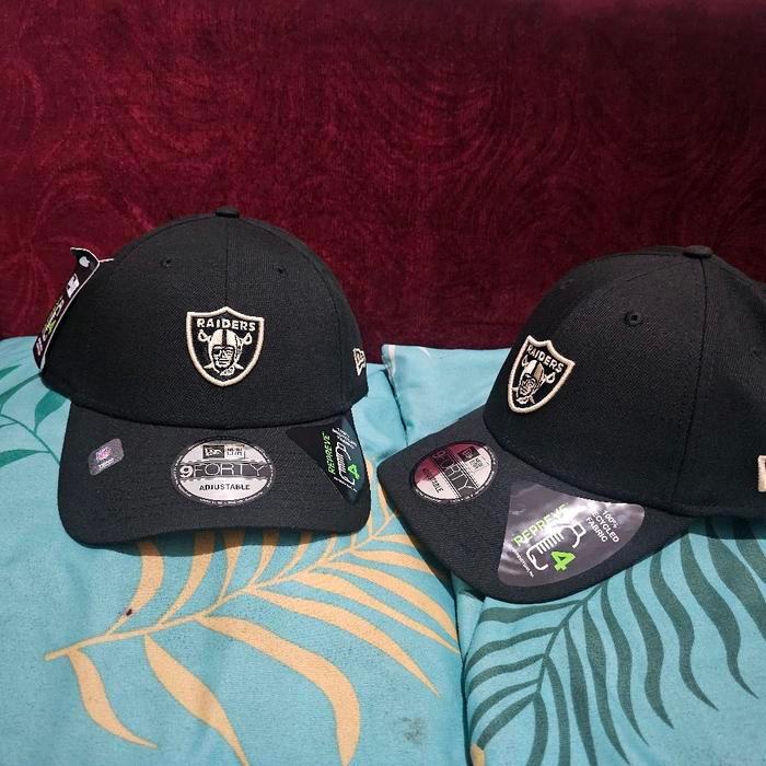 New Era Topi Snapback Polos Model 9FORTY Casual Unisex - Hitam 9.40 q234 cap Raider bnwt