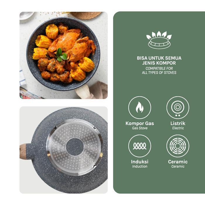 OBRAL Debellin Premium Cookware Set - Daily Cookware Granite Package