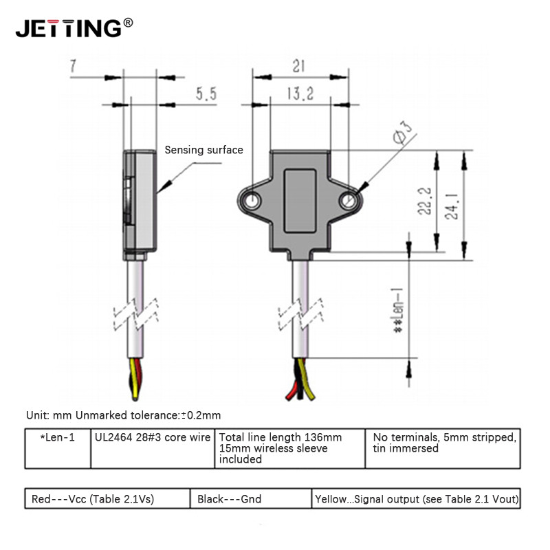 3.3V-5V Non Contact Water Level Sensor Capacitive Liquid Level Sensor Liquid Detection Switch