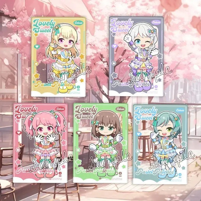 BanG Dream KeyChain Women Pastel*Palettes Key Chain for Men Transparent Card Key Ring Maruyama Aya