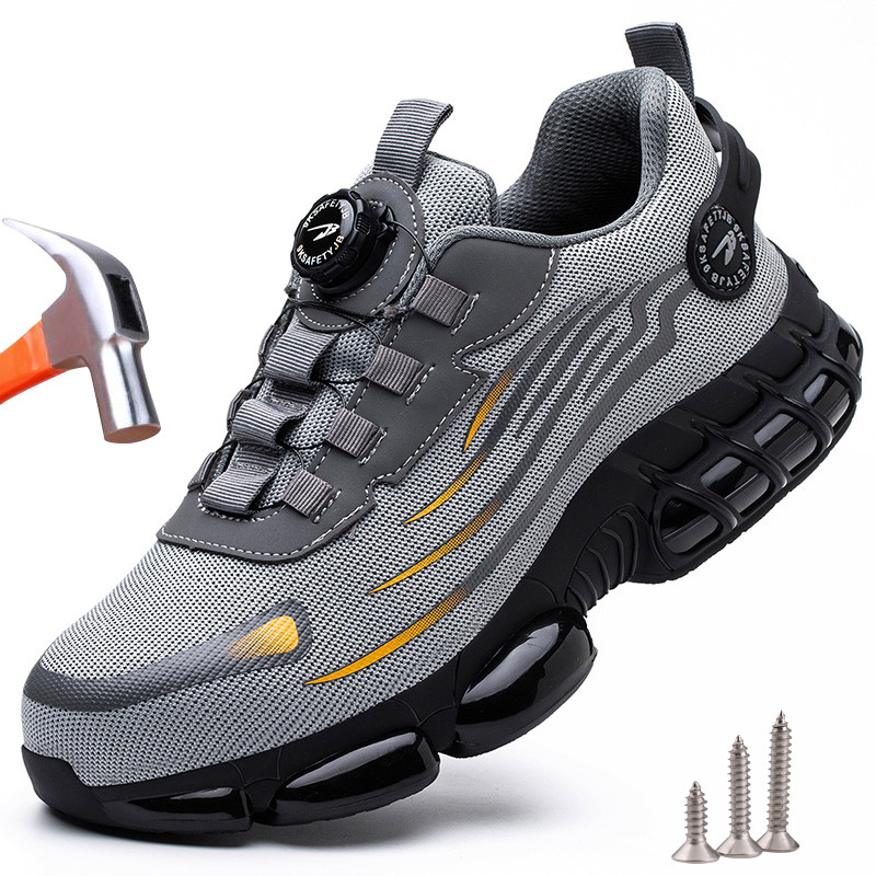Size 47 48 Work Safety Shoes Men Women Air Cushion Steel Toe Shoes Puncture Proof Safety Boots