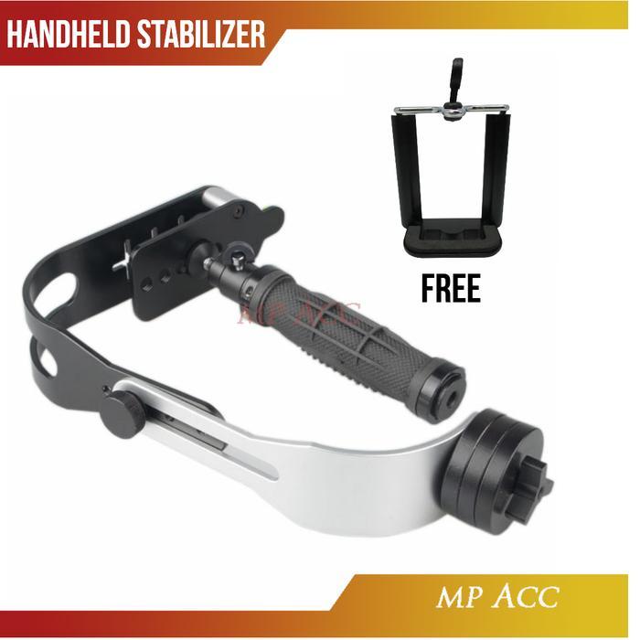 Handheld Stabilizer Steady Cam Rig Kamera Dslr Gopro Mirrorless Vlog Terlaris