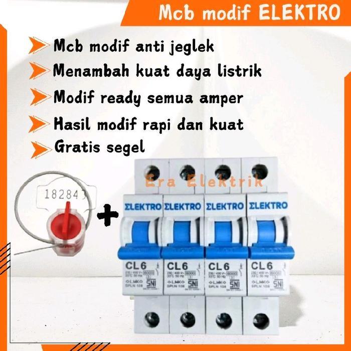 Mcb elektro daya mcb pln 1phase mcb modif elektro daya mcb modif anti jeglek 2a 4a 6a 10a 16a 20a