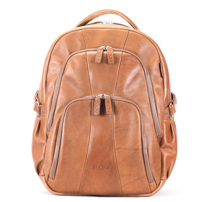 BUCINI Tas Ransel & Tas Punggung Kulit - Berbah Leather Backpack - Cognac