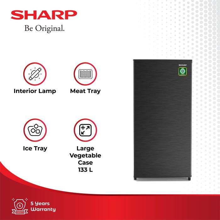 Sharp Kulkas 1 Pintu SJ-N162N-HS / New Kirei Series SJN162