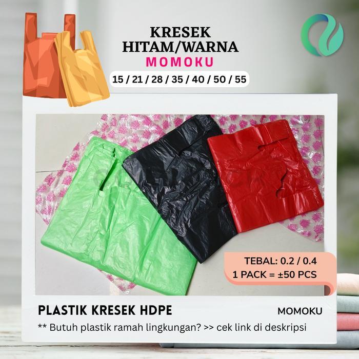 Kantong Kresek Plastik HDPE Hijau Momoku