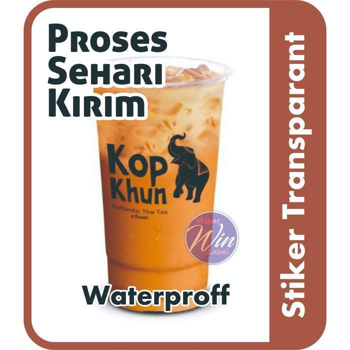 ASLI Sticker Label A3 makanan transparan Stiker READY STOCK
