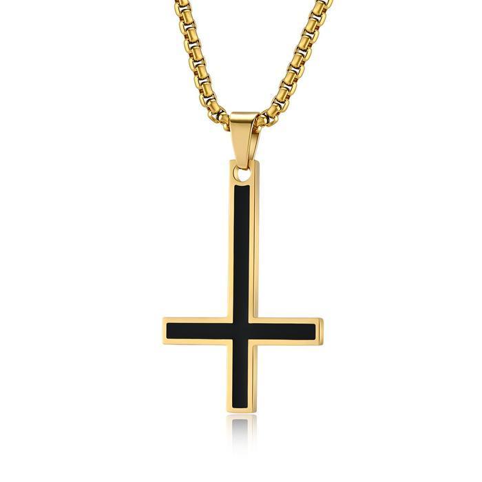 SIAPKIRIM Kalung Salib St Petrus (Salib Terbalik) / Kalung Salib Anti Karat Pasti Ori READY STOCK