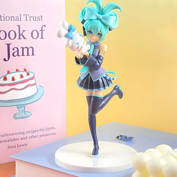 HOT SALE FIGURE HATSUNE MIKU X CINNAMONROLL VOCALOID ANIME PAJANGAN KOLEKSI - ACTION FIGURE