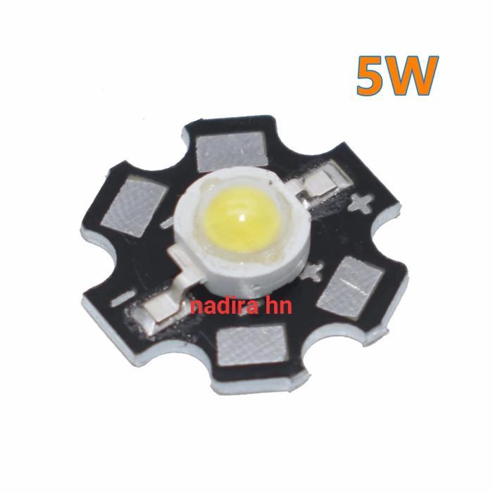 "New" Led 1W 3W 5W Led+pcb hpl 1 watt 3 watt 5 watt emiter super bright lampu senter cob penerangan